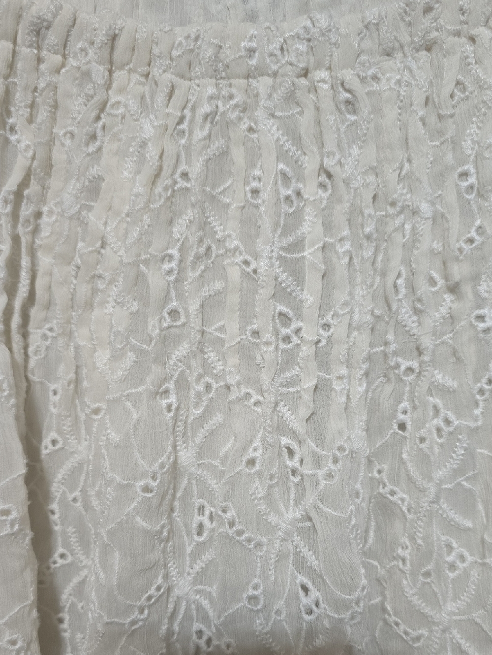 NWT Free People Sanderson Tiered Eyelet And Lace Skirt. Small - Picture 9 of 12
